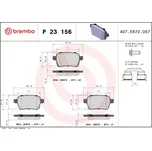 Sada brzdových destiček, kotoučová brzda BREMBO P 23 156