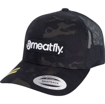 Kšiltovka kšiltovka Meatfly MF Logo Trucker - Black Multicam one size