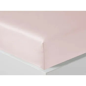 Prostěradlo Luxusní saténové prostěradlo 180x200 SOPHIA Grafico světlá lososová