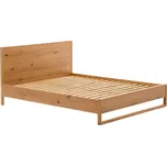 Dubová dvoulůžková postel Kave Home Alguema 160 x 200 cm