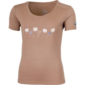 POPPY dámské 100% merino triko - Hnědá 7474 / XL / Hnědá