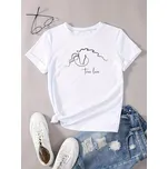 STRIKER Dámské tričko Kůň true love Barva: Bílá, Velikost: S