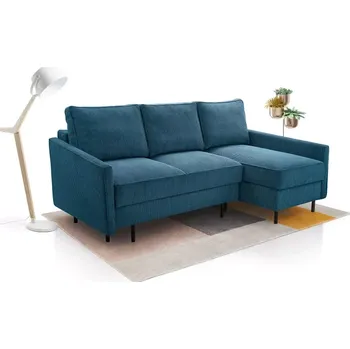 Sedací souprava Rohová sedací souprava Robin, pravá, modrá (Poso 5)