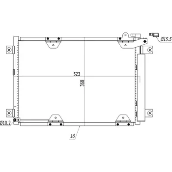Výparník klimatizace HART Kondenzátor, klimatizace 606 200