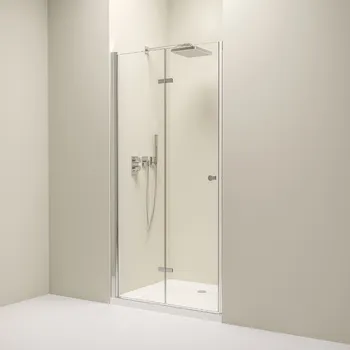 Sprchové dveře Erga Berlin, skládací sprchové dveře do otvoru 120x195 cm, 6mm čiré sklo, chromový profil, ERG-V02-BERLIN-D120-CR