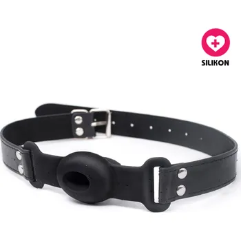 VšeNaSex.cz Roubík do úst Drool Hole Gag černý