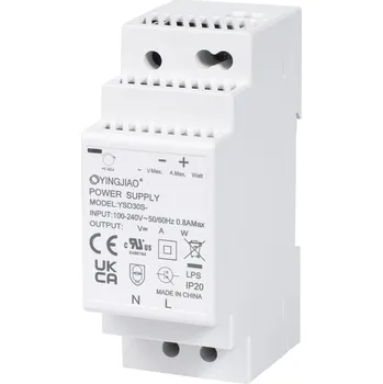 spínaný zdroj YINGJIAO DIN RAIL SPÍNANÝ NAPÁJECÍ ZDROJ YSD30S-2401250 24V/30W/1.25A