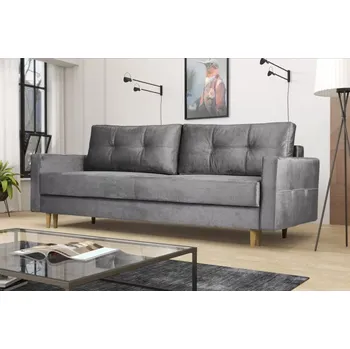 Pohovka Pohovka Floro, šedá (Monolith 85/natur)