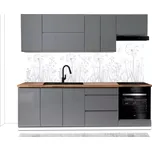 Kuchyňská linka Aspen 240cm šedá