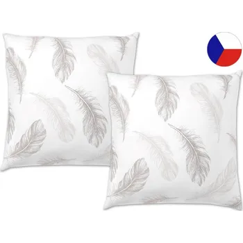 Dekorativní polštářek Bavlněný dekorační polštářek 40x40 EXCLUSIVE Shelby bílá