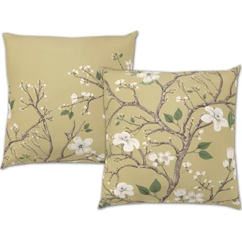 Dekorativní polštářek Saténový dekorační polštářek 40x40 Jaro zlaté