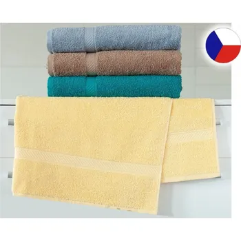 Velká plážová osuška 104x150 COMFORT 550g Linea žlutá