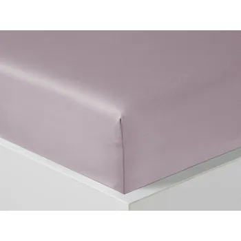 Prostěradlo Luxusní saténové prostěradlo 90x200 GRACE Peonia světlá růžovolila