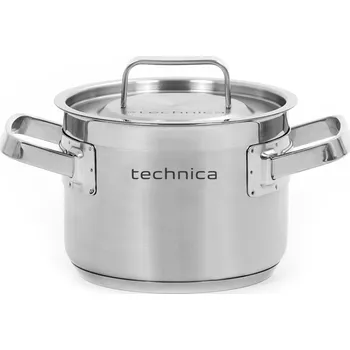 Hrnec Vysoký hrnec z nerezové oceli s pokličkou 2,4 l o průměru 160 mm | TECHNICA, Platinum Line
