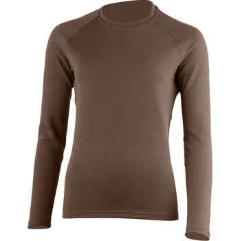 Dámská mikina LENA dámská merino mikina - Hnědá 7676 / S / Hnědá