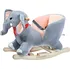 Houpací kůň SpielWerk Houpací slon s opěradlem a zvukem šedý