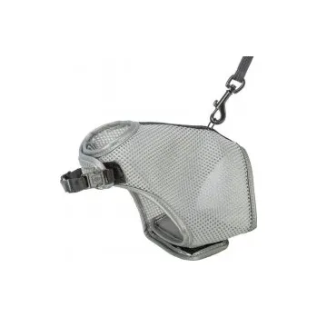 Postroj pro psa Postroj VESTA s vodítkem pro kočku šedá