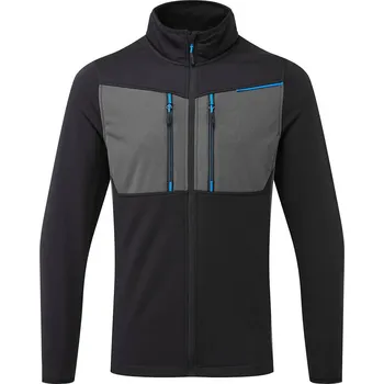 Pánská mikina PORTWEST WX3 T756 fleecová mikina na zip Barva: černá, Velikost: 2XL