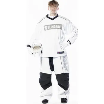 Florbalový dres BlindSave LEGACY set with helmet Brankářský set s přilbou L, bílá