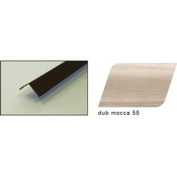 Obklad PVC rohový profil Rozměr: 20x20 mm, Barva: Dub mocca, Zvolte délku: 275 cm