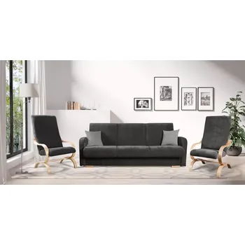 Sedací souprava Sedací souprava Diana 3+1+1, šedá (Matana 05/pol. 03, přírodní)