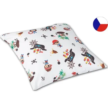 Povlak na dekorativní polštářek Luxusní saténový povlak na polštář 40x40 GEON Piráti