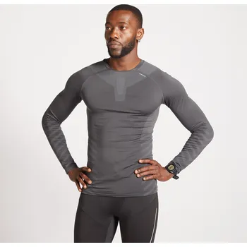 Dámská mikina KIPRUN Pánské běžecké bezešvé tričko s dlouhým rukávem slim Kiprun Run 500 M ŠEDÁ