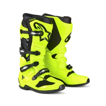 Moto obuv Motokrosové boty / mx obuv ALPINESTARS TECH 7 , 2012025-551 barva žlutá fluo/černá (motokrosová obuv s certifikací CE podle normy EN 13634:2017)