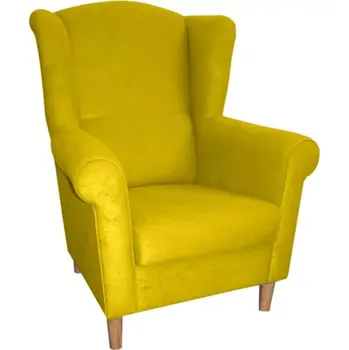 Křeslo Křeslo ušák Jakub, šedá (suedine 06)