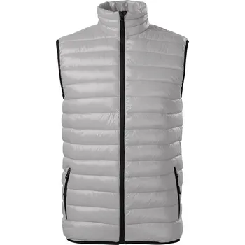 Pánská casual bunda MALFINIPREMIUM Everest 553 Vesta pánská Barva: silver gray, Velikost: M