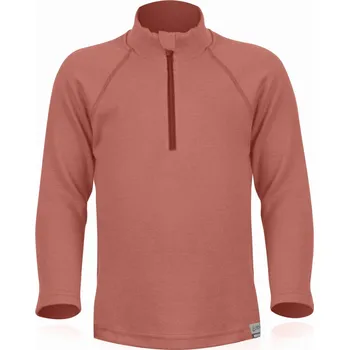 Chlapecká mikina SOKY dětská merino mikina - Lososová 3333 / 120 / Lososová