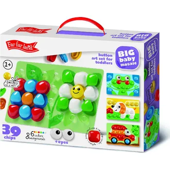 Mozaiková sada Far far land Big Baby Mozaika Květiny 39 ks