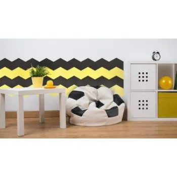 Dětská zábrana Ochrana stěn ZIG ZAG - 2 kusy, černá