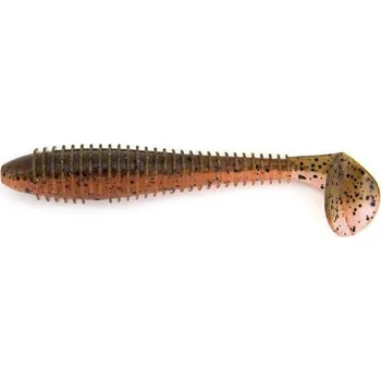 4ks - Gumová Nástraha Keitech FAT Swing Impact 5,8" 14,7cm 22,8gr Green Pumpkin Fire