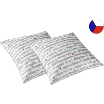 Dekorativní polštářek Saténový dekorační polštářek 40x40 GEON Veselé mráčky