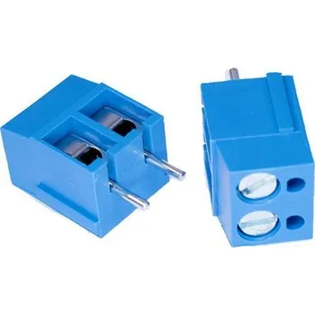 Elektronická součástka Svorkovnice do DPS 2P DG300-5.0, RM=5mm, modrá