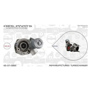 Turbodmychadlo Dmychadlo, plnění, 06A145704H, 06A145704HV, 06A145704HX, 06A145713H, 06A145713HV, 06A145713HX, OES, ES-07-0265