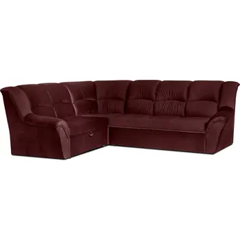 Sedací souprava Rohová sedací souprava DUBAJ XL, levá, vínová (monolith 69)