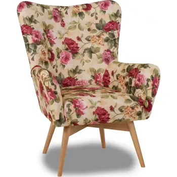 Křeslo Křeslo RETRO, květy (2108 / buk)