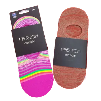 Dámské ponožky Ťapky do tenisek, botasek... Barva: Fialová, Velikost: UNI (univerzální)