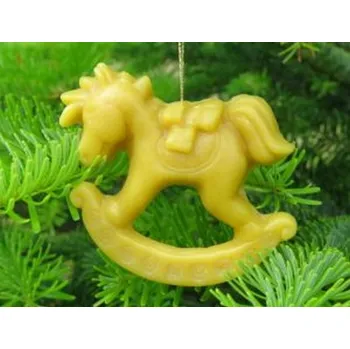 Vánoční ozdoba Včelařství Thomayer Vánoční vosková ozdoba Koníček