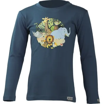 ALI 100% MERINO dětské triko - Modrá 5656 / 110 / Modrá