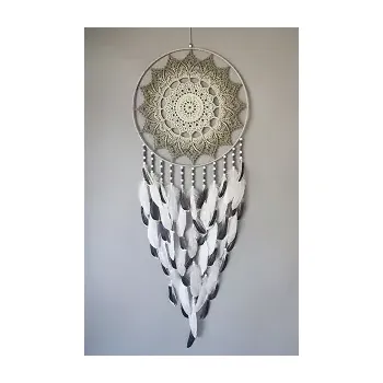 Lapač snů MAXI Lapač zlých snů Ke kořenům 45 x 120 cm (V khaki odstínech)