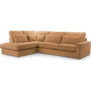 Sedací souprava Rohová sedací souprava LINCOLN LUX, levá, hnědá (Tilia 56)