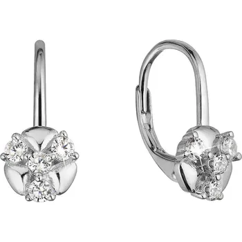 Šperk EVOLUTION GROUP CZ Stříbrné náušnice s čirými zirkony - 11508.1