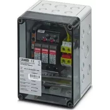 Relé Krycí skříňka s 1MPPT přepěťovými ochranami, 1000V DC, T1/T2, IP65, Phoenix Contact