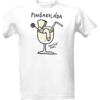 Pánská móda Tričko s potiskem Piňakoláda pánské