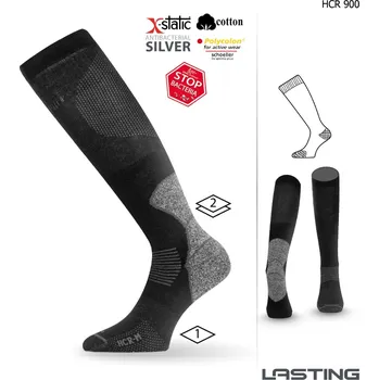 Pánské ponožky HCR hokejové podkolenky - Černá 900 / (38-41) M / Černá