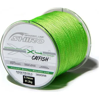 MISTRALL - Pletená šňůra Shiro FLU CATFISH X4 0,60mm/48,3kg/300m