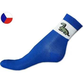 Dětské bavlněné ponožky 22/24 Dinosaurus tmavě modrý